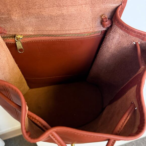 Coach Large Backpack Leather in British Tan main image 12